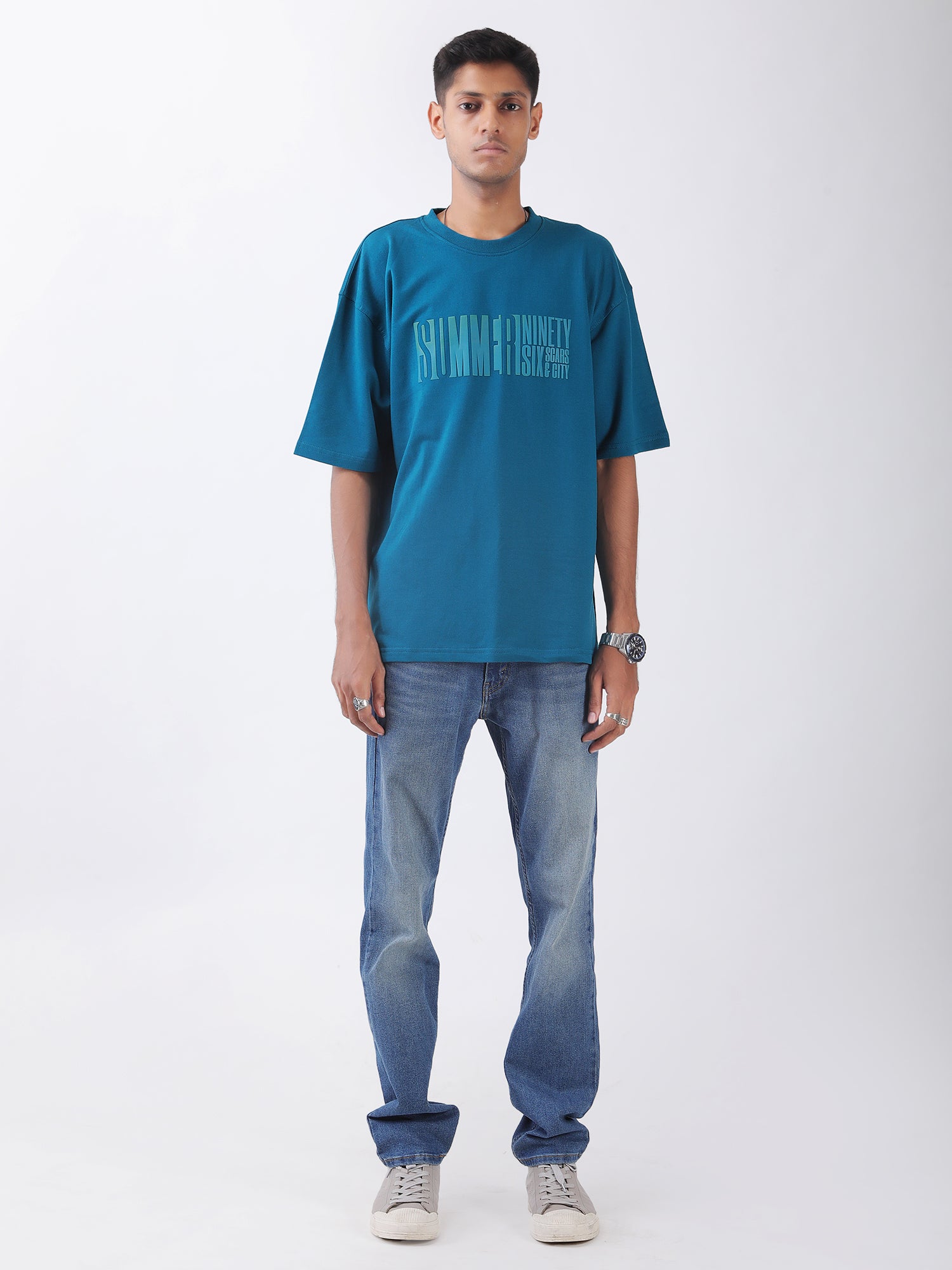 Summer Ninety Six Oversized T-Shirt – Deep Teal
