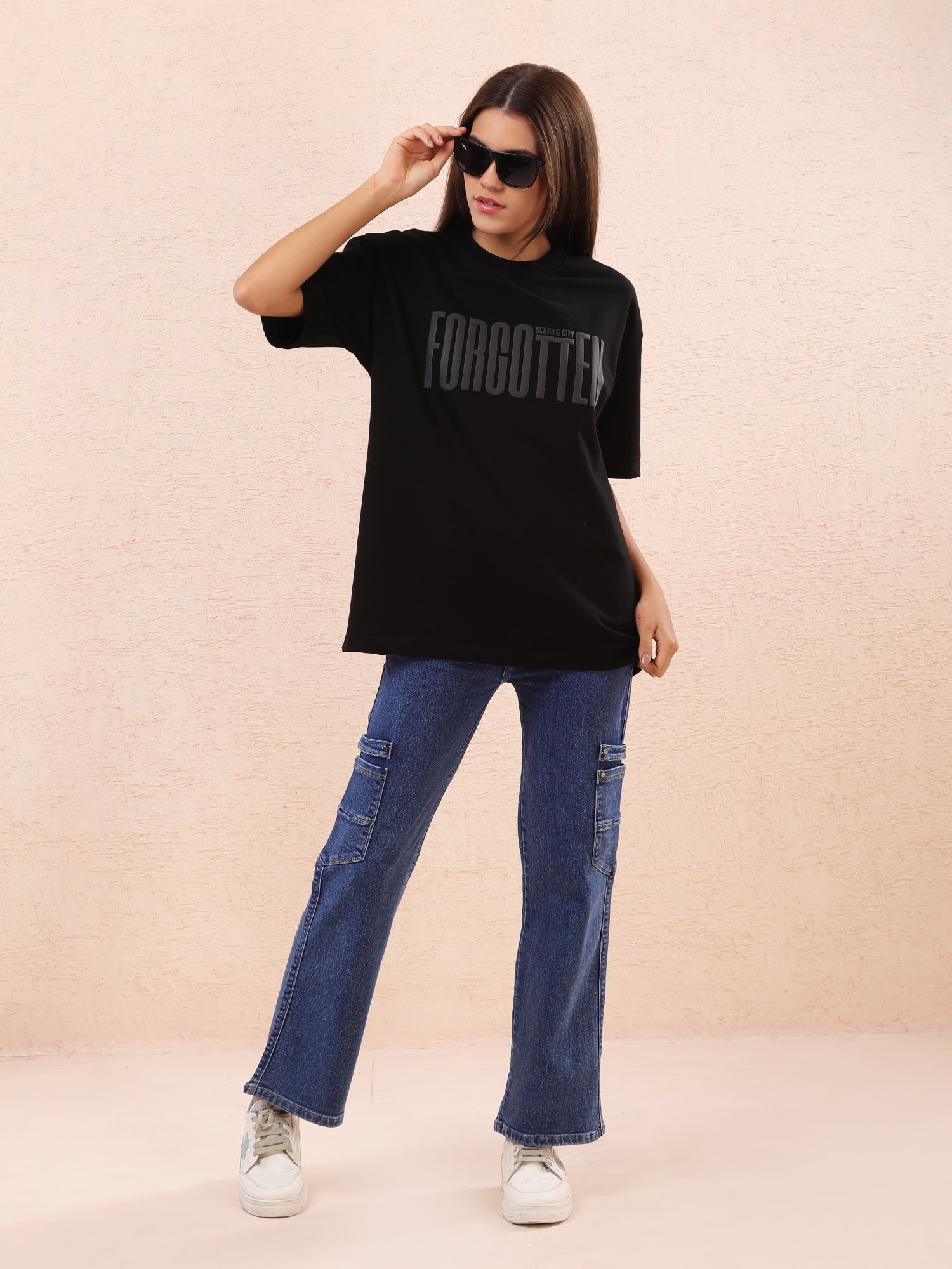 Forgotten Monochrome Graphic T-Shirt – Black