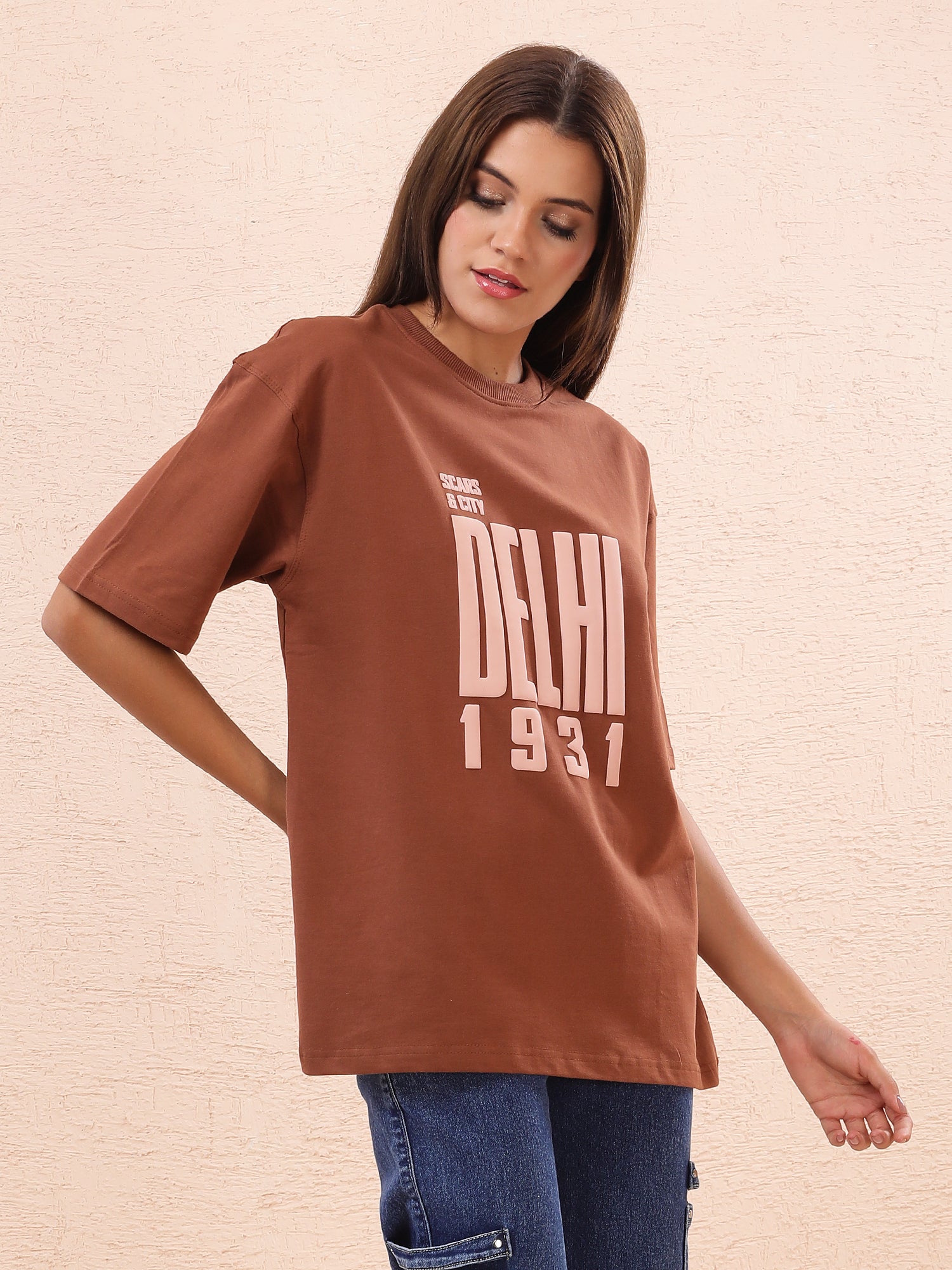 Delhi 1931 Heritage Graphic T-Shirt – Earth Brown