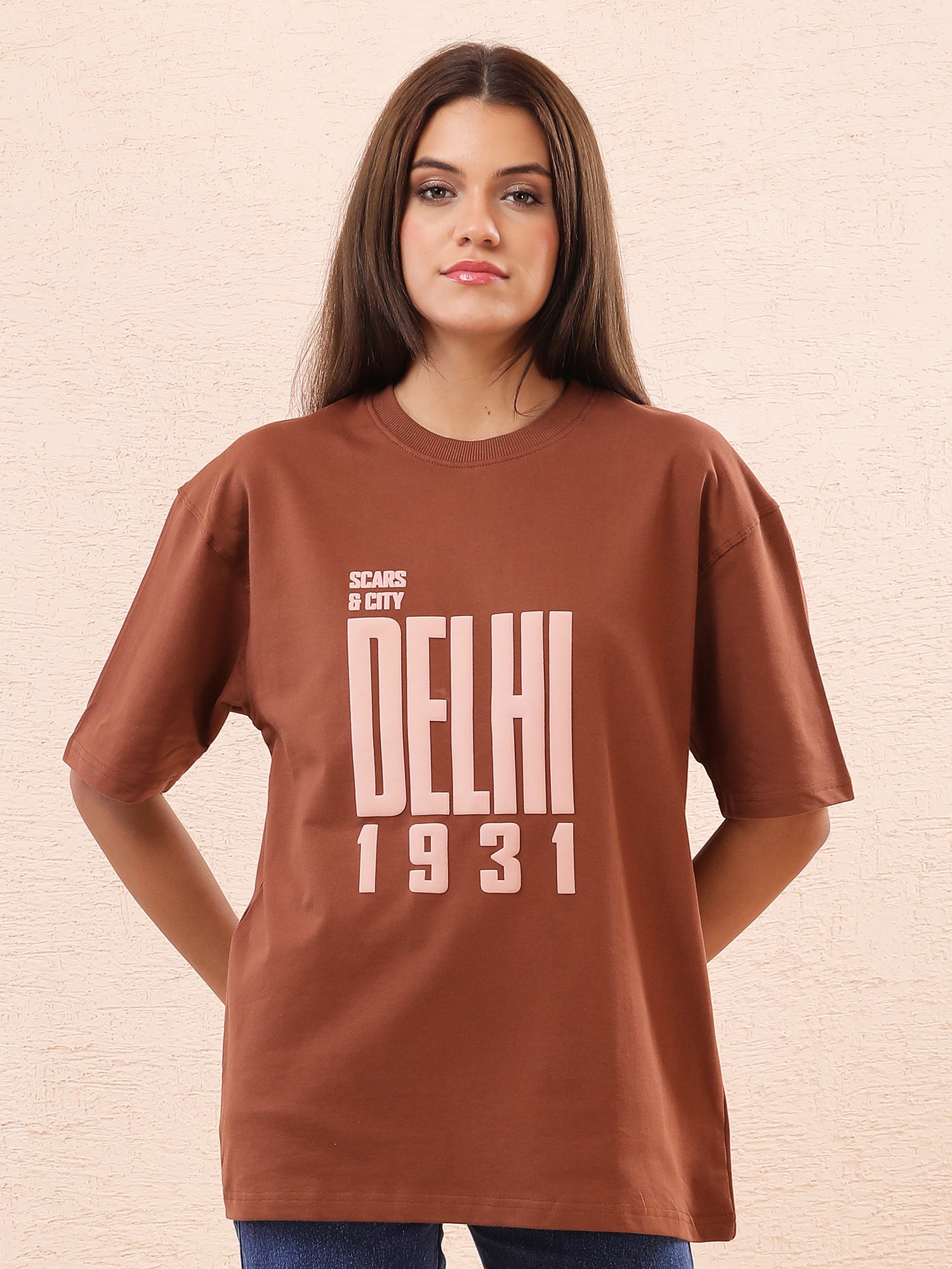 Delhi 1931 Heritage Graphic T-Shirt – Earth Brown